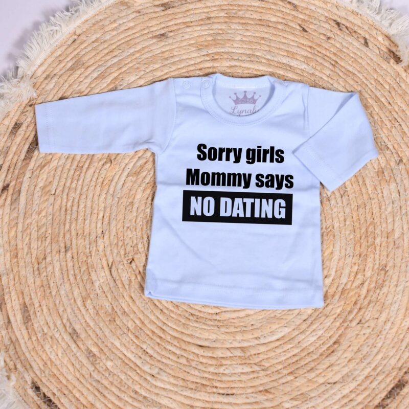 Shirtje sorry girls - Afbeelding 3