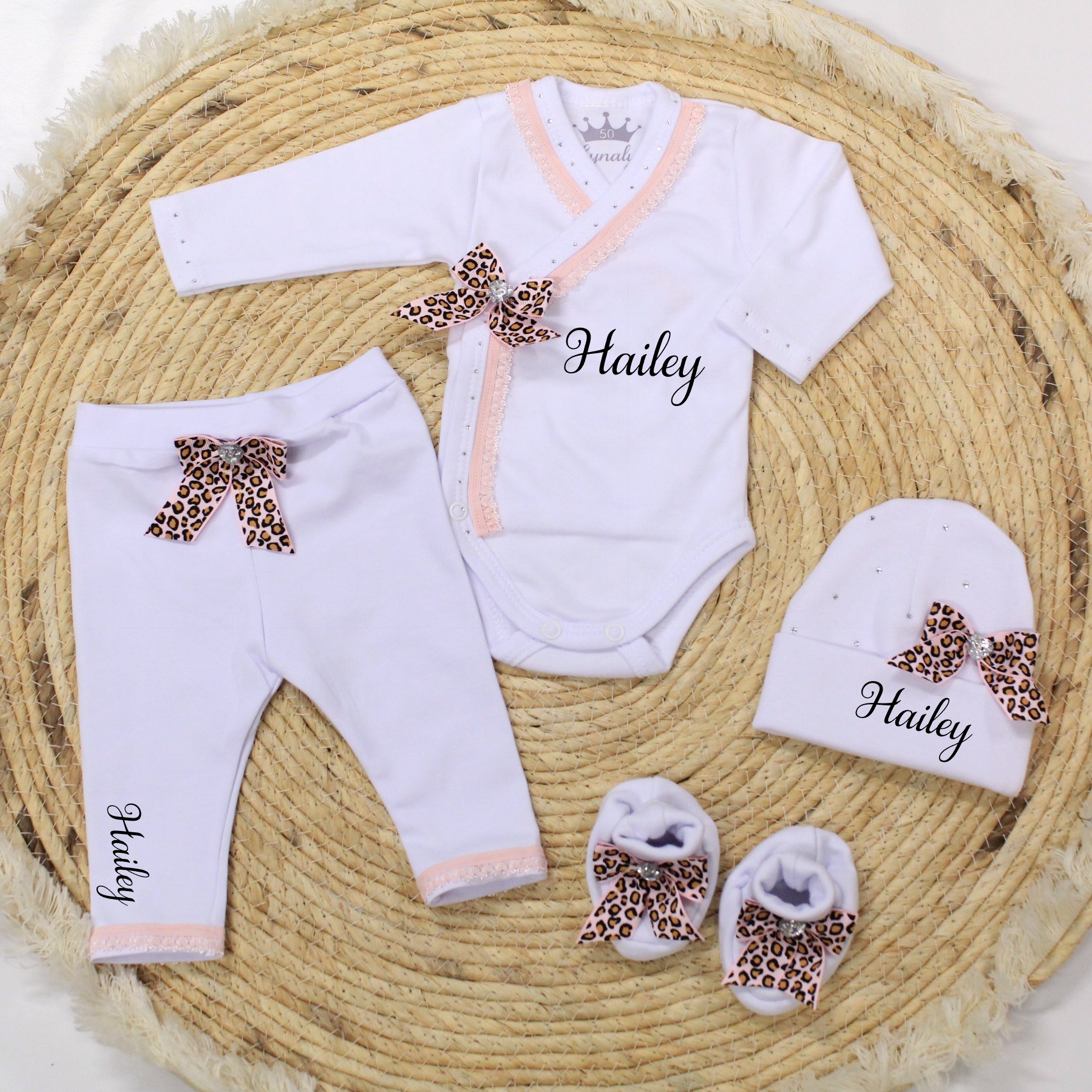 Geboorte pakje panter romper - Afbeelding 3