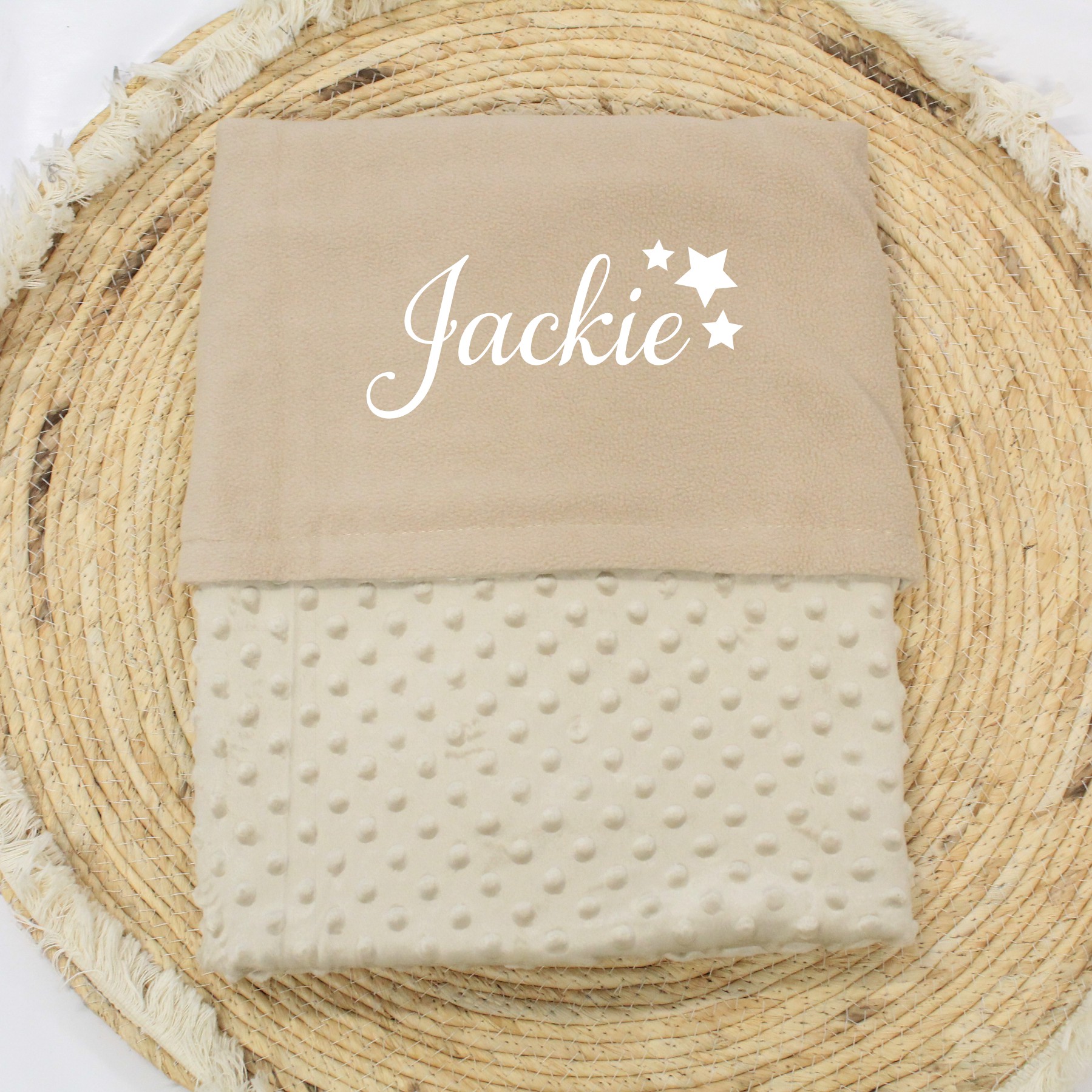 Baby dekentje met naam en 3 sterren - Afbeelding 4