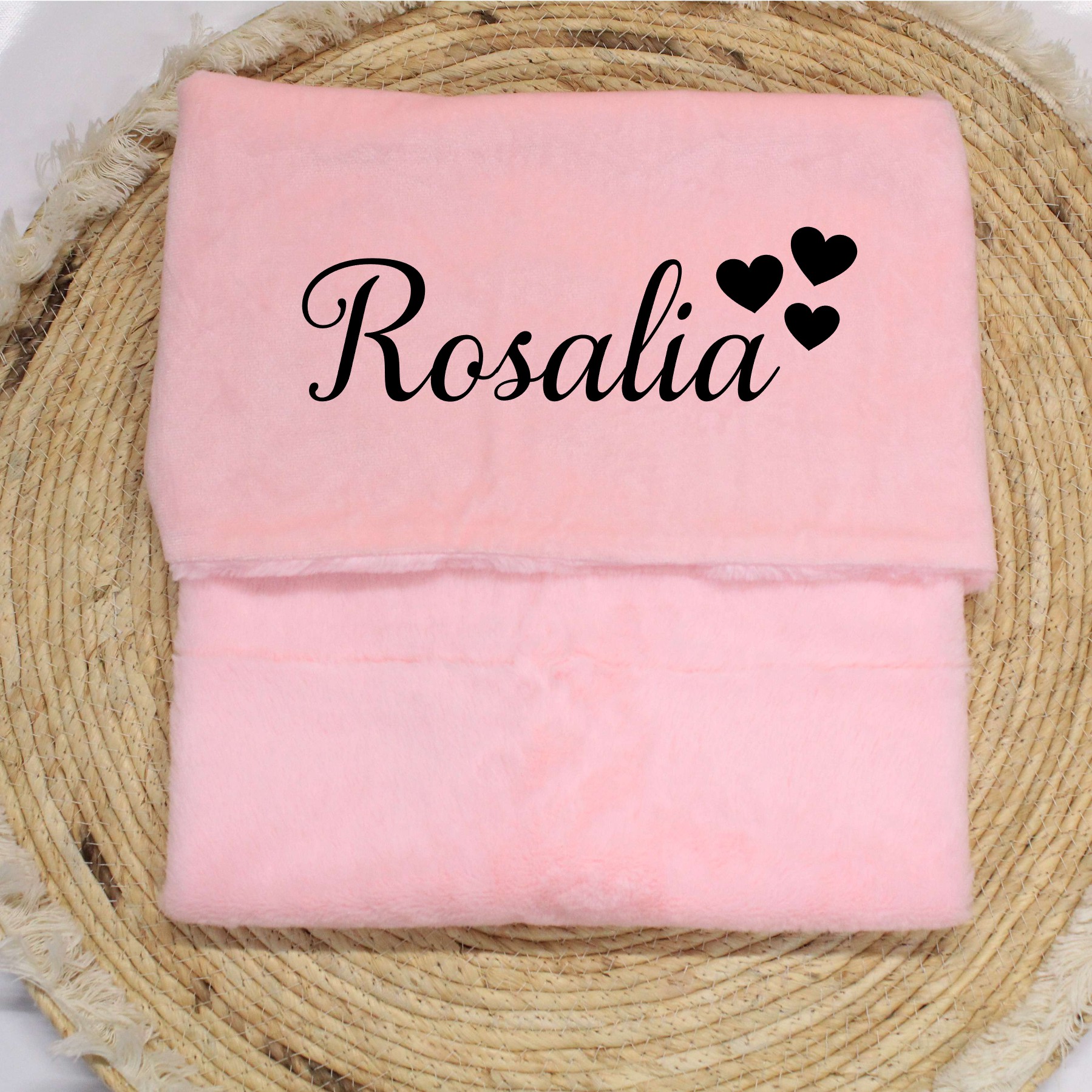 Dekentje 3 hartjes - Afbeelding 2