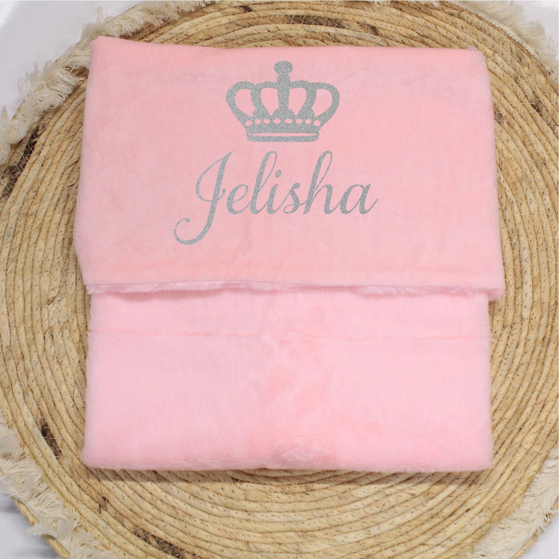 Baby dekentje met naam en kroon - Afbeelding 5