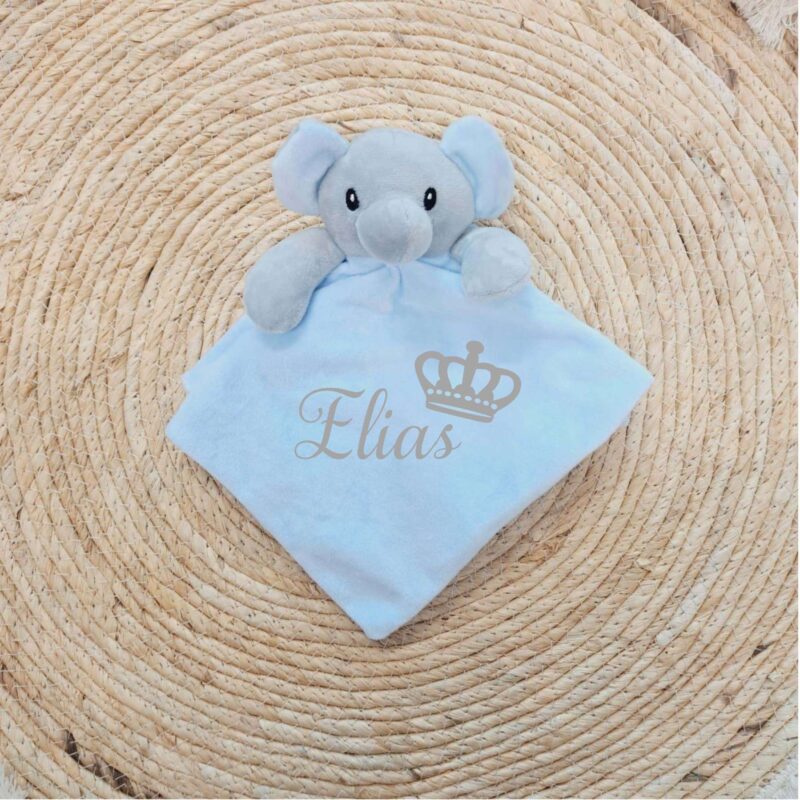 Knuffeldoekje olifant kroon