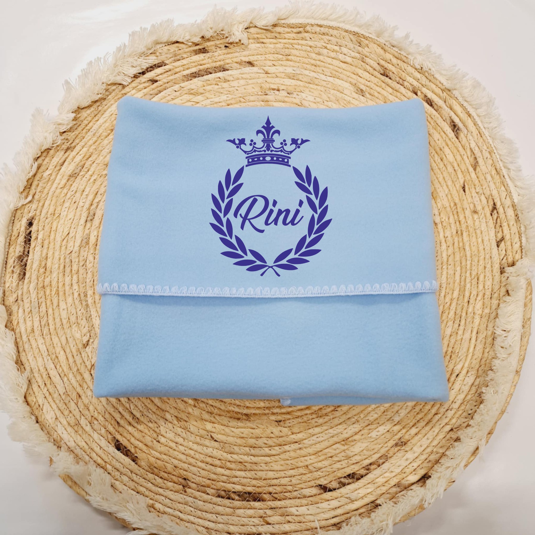 Fleece dekentje krans