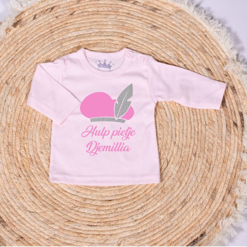 Shirtje hulppiet roze