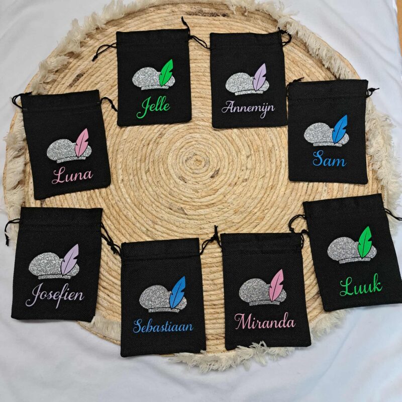 Pepernoot zakje met naam