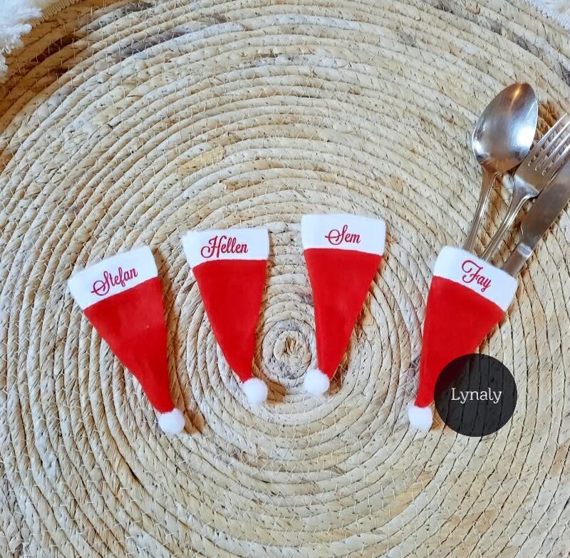 Bestekzakje kerstmuts