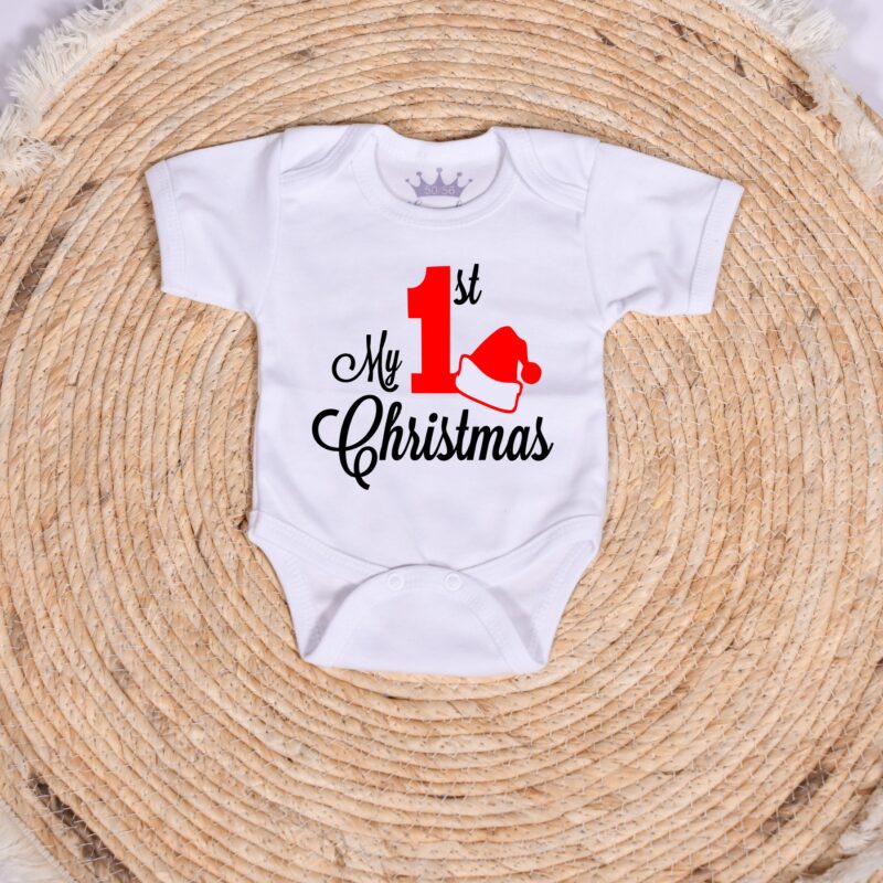 Romper first christmas