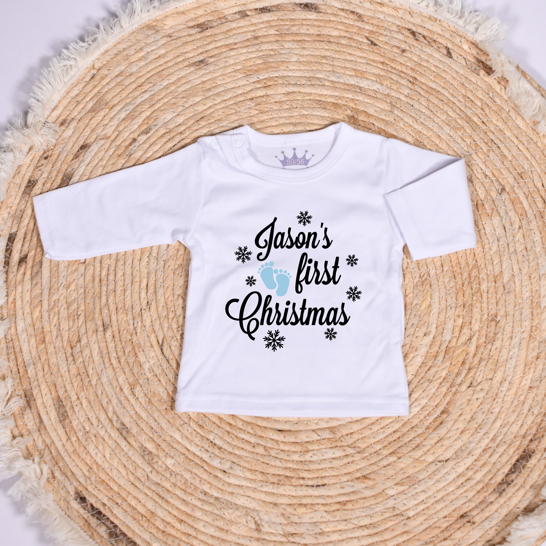 Shirtje first christmas naam - Afbeelding 2